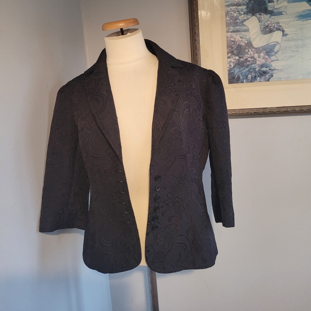 Tristan & Iseut Elegant Black Women's Jacket Size L
